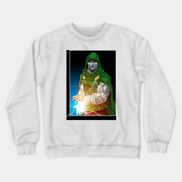 DR DOOM (PENCILS) Crewneck Sweatshirt by LeviCleemanArt